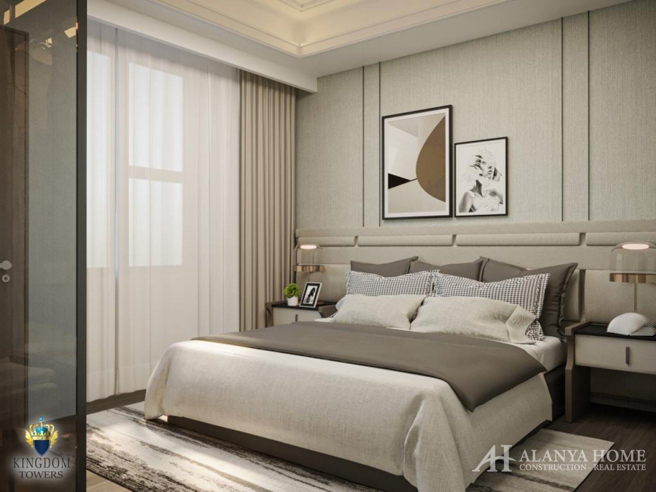 Фото покупка продажа недорогая двухкомнатная квартира 1+1 c просторной спальней Алания Хоум Анталия 